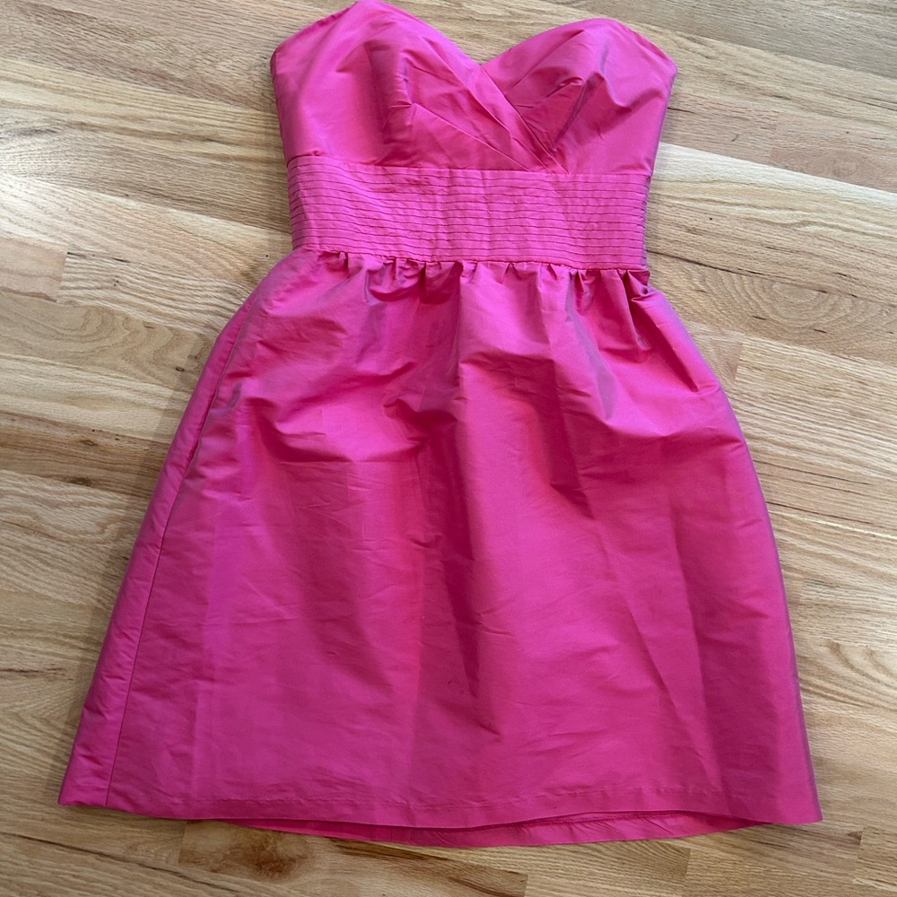 Alfred Sung pink, mini dress‎ strapless Barbie size 4
